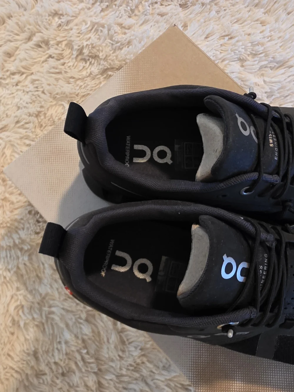On Running Womens Cloud Waterproof Shoes - Black - Size 7.5 GUC - Picture 5 of 13
